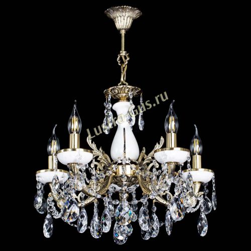 Люстра бронзовая Атланта из мрамора Баден №5/3 в Самаре Гусь Хрустальный