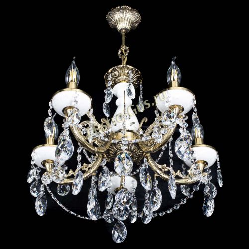 Люстра бронзовая Атланта из мрамора Баден №5/3 в Самаре Гусь Хрустальный