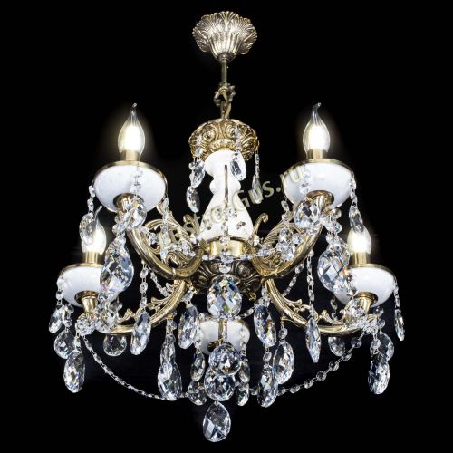 Люстра бронзовая Атланта из мрамора Баден №5/3 в Самаре Гусь Хрустальный