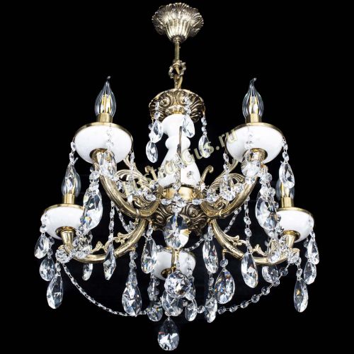 Люстра бронзовая Атланта из мрамора №5/3 Лучик в Самаре Гусь Хрустальный