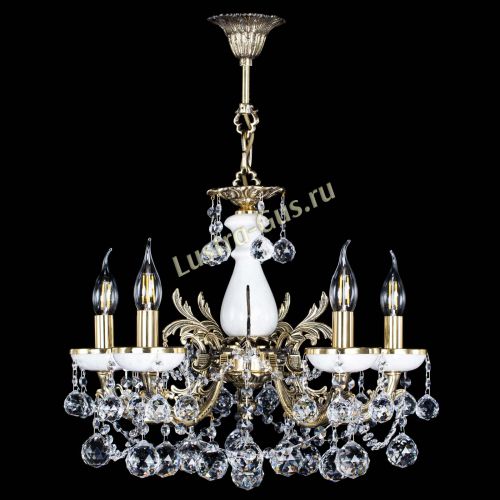 Люстра бронзовая Атланта из мрамора №5/3 Шар в Самаре Гусь Хрустальный
