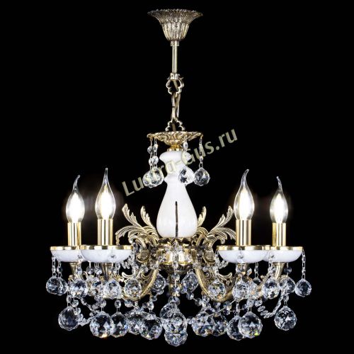 Люстра бронзовая Атланта из мрамора №5/3 Шар в Самаре Гусь Хрустальный