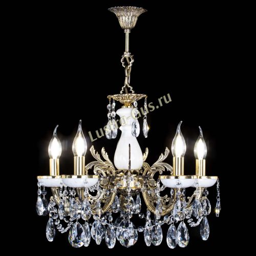 Люстра бронзовая Атланта из мрамора №5/3 Журавлик в Самаре Гусь Хрустальный