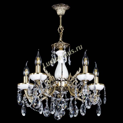 Люстра бронзовая Атланта из мрамора №5/3 Журавлик в Самаре Гусь Хрустальный