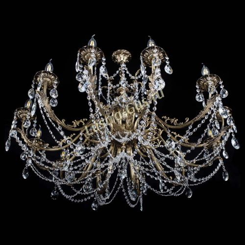 Люстра бронзовая Делия №12 баден в Самаре Гусь Хрустальный