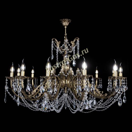 Люстра бронзовая Делия №12 лучик в Самаре Гусь Хрустальный