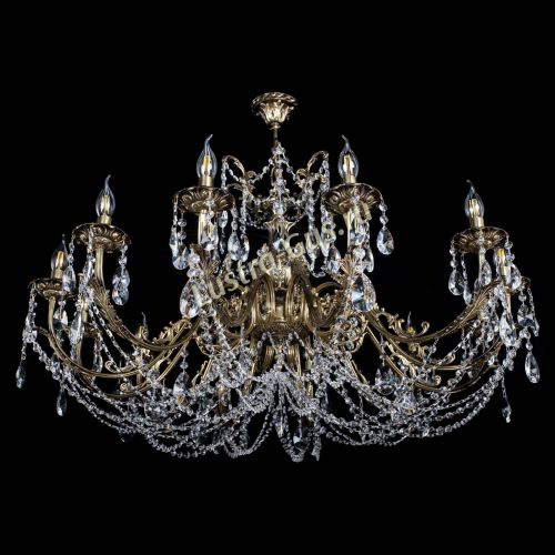 Люстра бронзовая Делия №12 лучик в Самаре Гусь Хрустальный