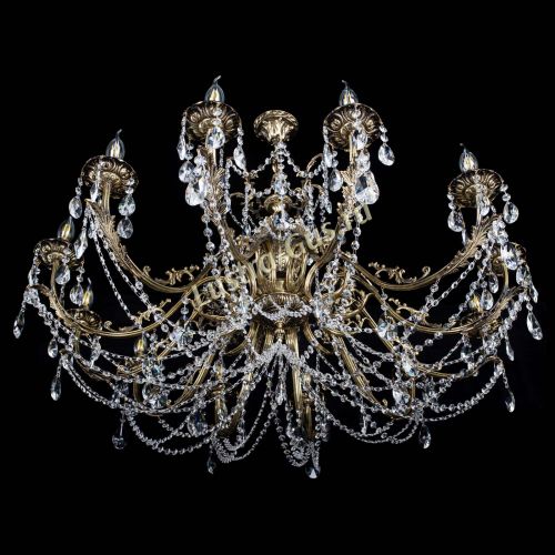 Люстра бронзовая Делия №12 лучик в Самаре Гусь Хрустальный