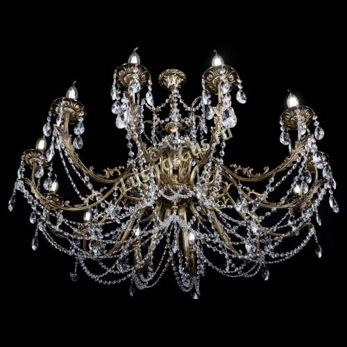 Люстра бронзовая Делия №12 лучик в Самаре Гусь Хрустальный