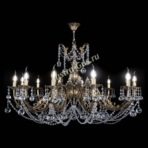 Люстра бронзовая Делия №12 шар в Самаре Гусь Хрустальный