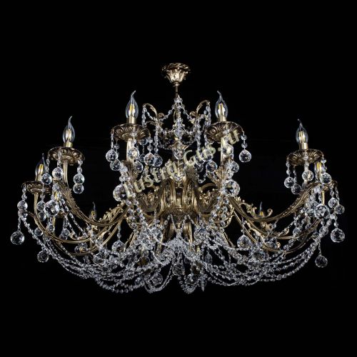 Люстра бронзовая Делия №12 шар в Самаре Гусь Хрустальный