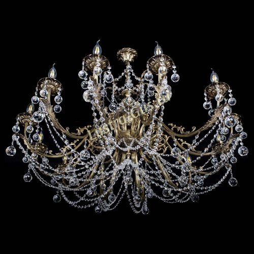 Люстра бронзовая Делия №12 шар в Самаре Гусь Хрустальный