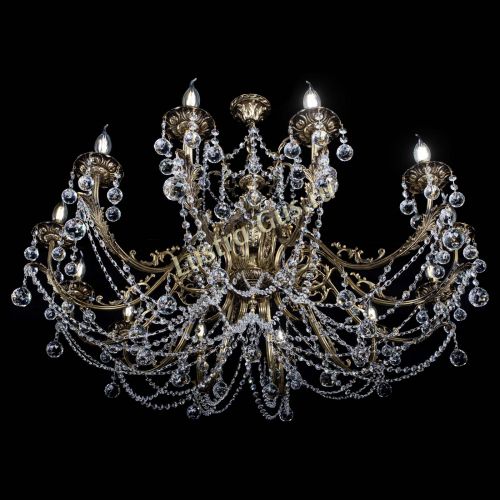 Люстра бронзовая Делия №12 шар в Самаре Гусь Хрустальный