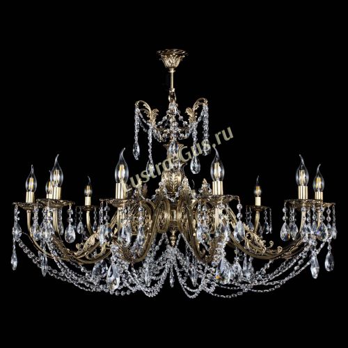 Люстра бронзовая Делия №12 журавлик в Самаре Гусь Хрустальный