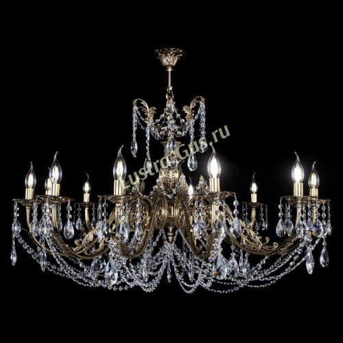 Люстра бронзовая Делия №12 журавлик в Самаре Гусь Хрустальный