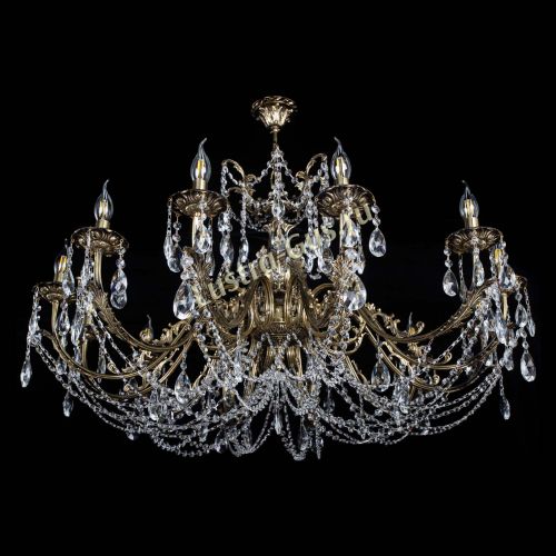 Люстра бронзовая Делия №12 журавлик в Самаре Гусь Хрустальный