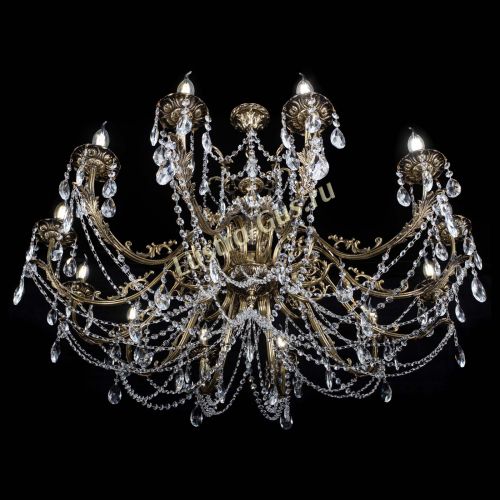 Люстра бронзовая Делия №12 журавлик в Самаре Гусь Хрустальный