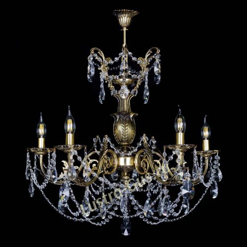 Люстра бронзовая Делия №5 лучик в Самаре Гусь Хрустальный