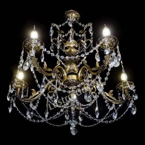 Люстра бронзовая Делия №5 лучик в Самаре Гусь Хрустальный