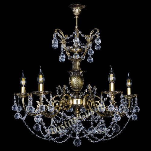 Люстра бронзовая Делия №5 шар в Самаре Гусь Хрустальный