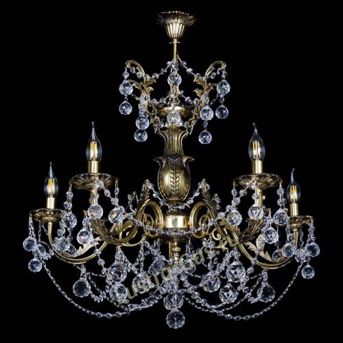 Люстра бронзовая Делия №5 шар в Самаре Гусь Хрустальный