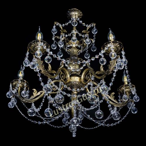 Люстра бронзовая Делия №5 шар в Самаре Гусь Хрустальный