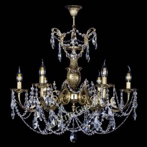 Люстра бронзовая Делия №6 лучик в Самаре Гусь Хрустальный