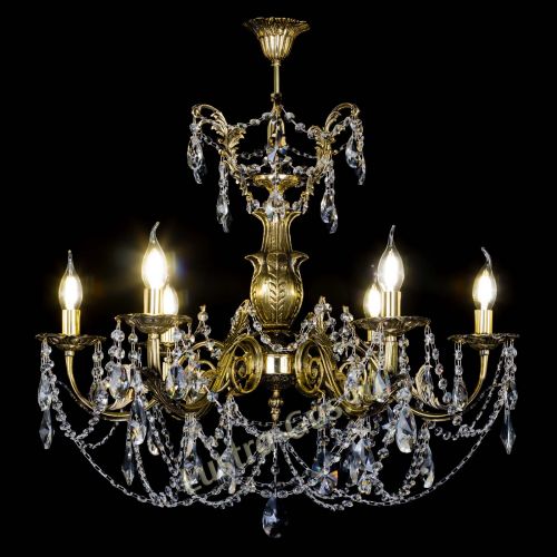 Люстра бронзовая Делия №6 лучик в Самаре Гусь Хрустальный