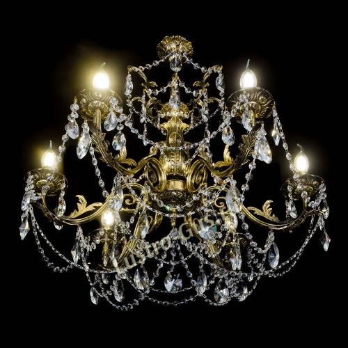 Люстра бронзовая Делия №6 лучик в Самаре Гусь Хрустальный