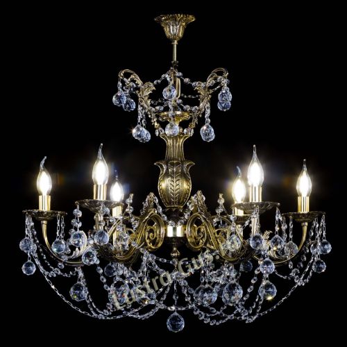 Люстра бронзовая Делия №6 шар в Самаре Гусь Хрустальный