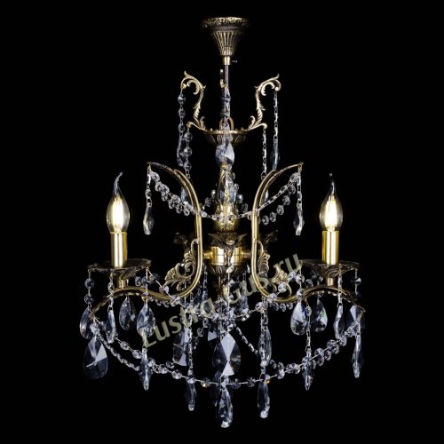 Бронзовая люстра Гелла №3 лучик в Самаре Гусь Хрустальный