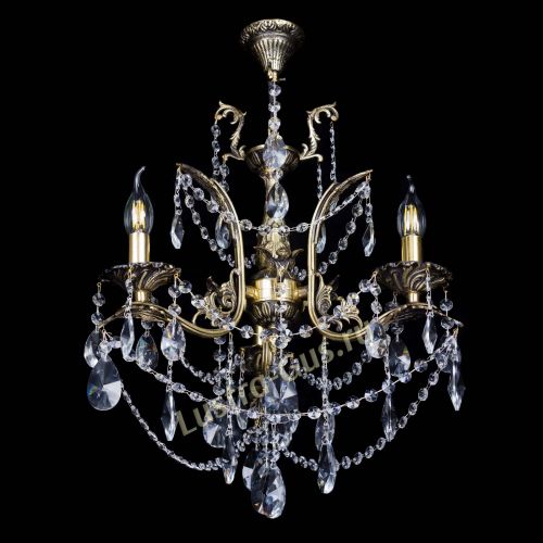 Бронзовая люстра Гелла №3 лучик в Самаре Гусь Хрустальный