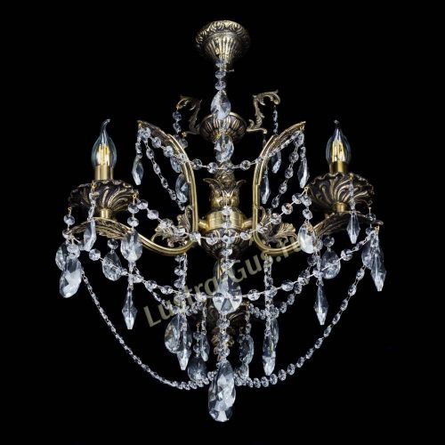 Бронзовая люстра Гелла №3 лучик в Самаре Гусь Хрустальный