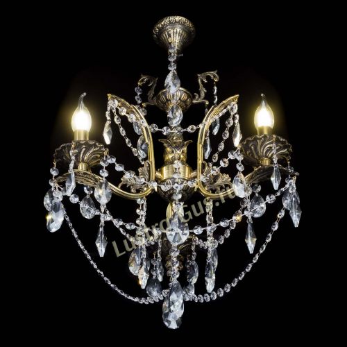 Бронзовая люстра Гелла №3 лучик в Самаре Гусь Хрустальный