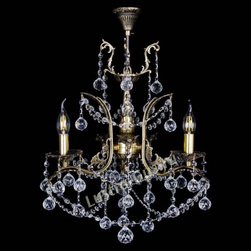 Бронзовая люстра Гелла №3 шар в Самаре Гусь Хрустальный