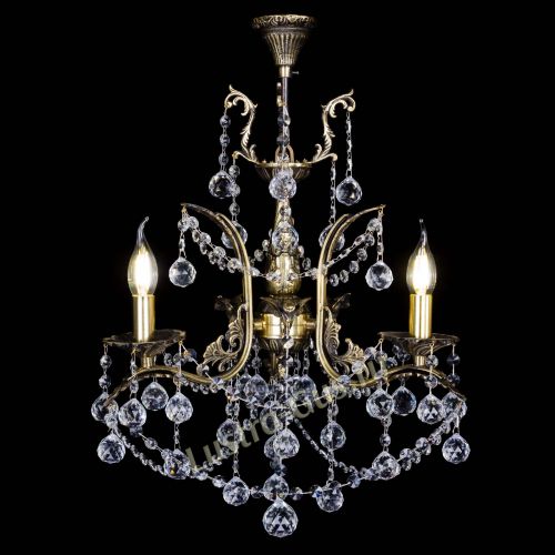 Бронзовая люстра Гелла №3 шар в Самаре Гусь Хрустальный