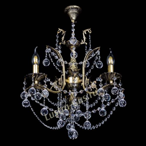 Бронзовая люстра Гелла №3 шар в Самаре Гусь Хрустальный