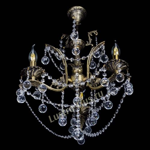 Бронзовая люстра Гелла №3 шар в Самаре Гусь Хрустальный