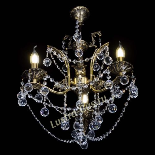 Бронзовая люстра Гелла №3 шар в Самаре Гусь Хрустальный