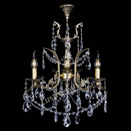 Бронзовая люстра Гелла №3 журавлик в Самаре Гусь Хрустальный