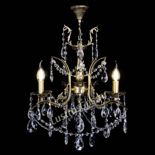 Бронзовая люстра Гелла №3 журавлик в Самаре Гусь Хрустальный