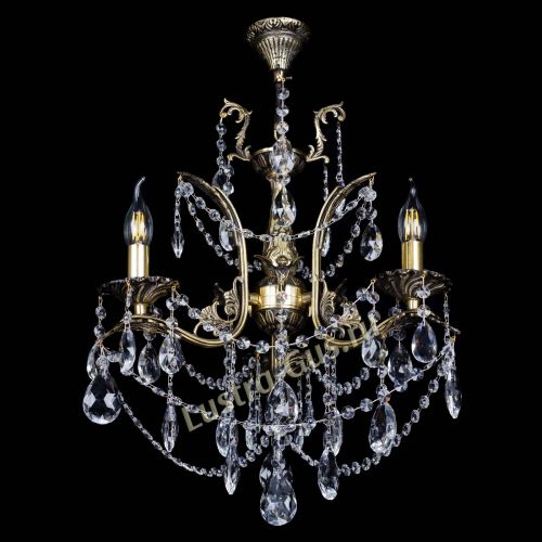 Бронзовая люстра Гелла №3 журавлик в Самаре Гусь Хрустальный