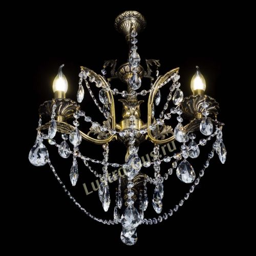 Бронзовая люстра Гелла №3 журавлик в Самаре Гусь Хрустальный