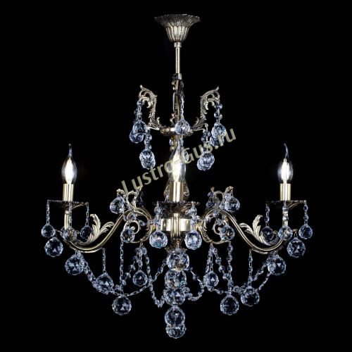 Люстра бронзовая Кассандра №3 шар в Самаре Гусь Хрустальный