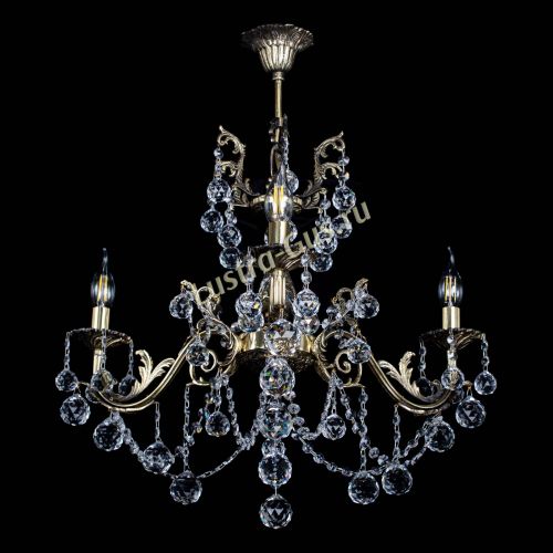 Люстра бронзовая Кассандра №3 шар в Самаре Гусь Хрустальный