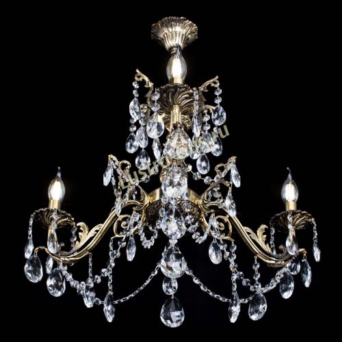 Люстра бронзовая Кассандра №3 журавлик в Самаре Гусь Хрустальный