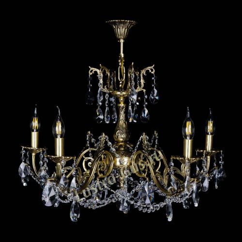 Бронзовая люстра Кассандра №5 лучик в Самаре Гусь Хрустальный