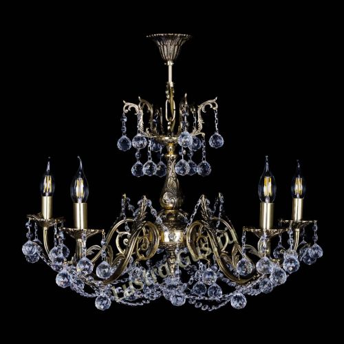 Бронзовая люстра Кассандра №5 шар в Самаре Гусь Хрустальный