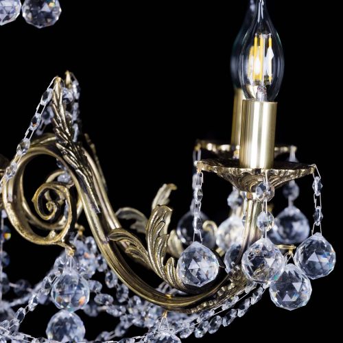 Бронзовая люстра Кассандра №5 шар в Самаре Гусь Хрустальный