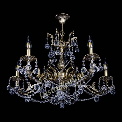 Бронзовая люстра Кассандра №5 шар в Самаре Гусь Хрустальный